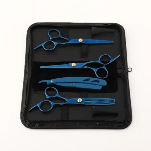 High Quality Handle Hair Cutting Scissors Thinning Shears Kits Professional 6 Inch Barber Salon Razor Edge Scissor Set