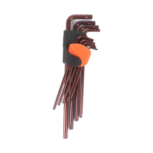 High Quality Industrial Grade 9Pcs KTN 3400 Chrome Vanadium Steel Hex Key Set CE GS ISO9001 Certified 3 Year Warranty 1 2