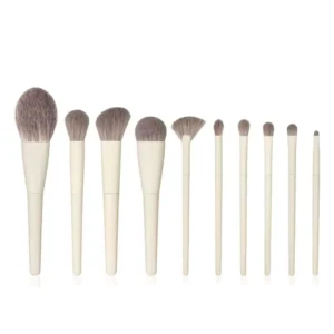High Quality Pink Plastic Makeup Brush High Grade Makeup Brush Set with Solid Handle and Exclusive Storage Bag