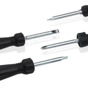 High Quality Screwdriver Carbon Steel Dual Head Screwdriver with Zinc Plated Black ABS Handle Screwdriver for Repair Use