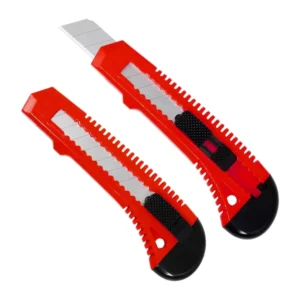 High Quality Snap Off Blade Retractable Box Cutter Knife Sliding Utility Knife Plastic Art Designing Carving Knife