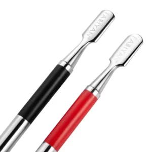 High Quality Stainless Steel Nail Cuticle Pusher Tweezer Dead Skin Push Remover File Manicure Art Tool Color Box Packaging