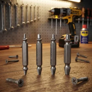 High Speed Steel Damaged Broken Screw Extractor 6 Pcs Stripped Broken Bolt Stud Screws Remover Kit