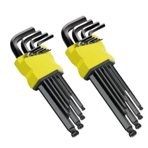 High Strength Ball Head Hex Head L Type Long Allen Hex Key Wrench Set