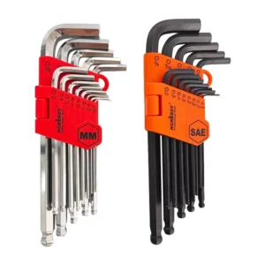 High Strength Carbon Steel Hex Key Allen Wrench & Double-ended Torx Key Industrial Grade Precision Star Key Tool
