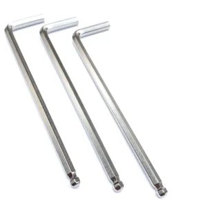 High Strength Nickel Plated Extended L Flat Head Hex Key Wrench L Ball Head Inner Hex Wrench Tools