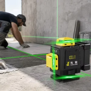 High Visibility 4D Laser Level 16 Line 360° Green Beam Self Leveling IP54 Waterproof Shockproof for Construction Alignment Work