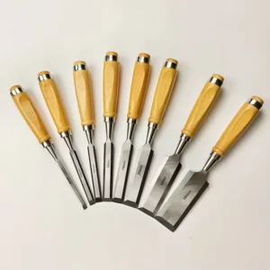 High hardness chrome vanadium steel flat woodworking chisel with beech wood handle manual engraving tools hand Carving Chisels