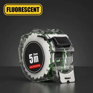 Highly Accurate Double Sided Scale Fluorescent Transparent Tape Measure Ruler Metric Measurement System Retractable Tape