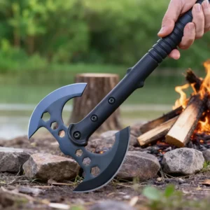Hiking Emergency Survival Hunting Tomahawk Black Tactical Outdoor Camping Steel Multi Tool Hatchet Axe