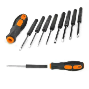 Home Small Screwdriver Set Multi function 10PCS Cross Flat Tool Kit