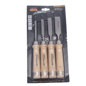 Hot Selling Industrial Grade 4pcs Wood Chisel Set with CR V Chrome Vanadium Steel Sk Material Tips Woodwork Carve Patterns Tool