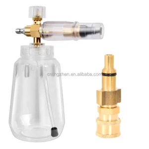 Household 1/4 Inch Quick Connect Portable High Pressure Foam Gun Transparent Foam Cannon Adjustable Snow Foam Lance
