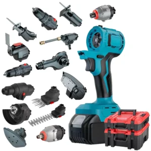 Household 16 in One Tools Kit Battery Power Tools Set 21V Cordless Impact Drill Electric Power Tools