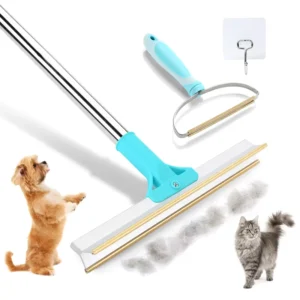 Household Cleaning Tools Carpet Rake Adjustable Long Handle Pet Hair Broom Reusable Fur Lint Remover Hair Remover Set