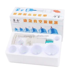 Household Cupping Therapy Set Vacuum Suction Cup Pump ABS Thick 6 Cans Cupping Massage Cups Acupuncture Massager for Body Health