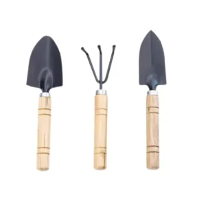 Household Flower Spatula Gardening Tool Three piece Green Plant Meaty Soil Shovel Iron Spade Potted Flower Shovel Garden Shovels