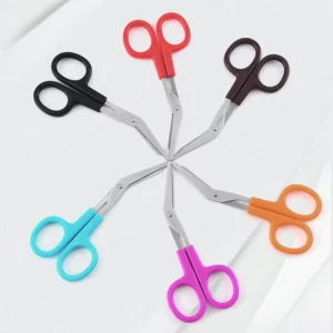 Household Small Stainless Steel Bandage Shears Multi purpose Medical Shears With Plastic Handle