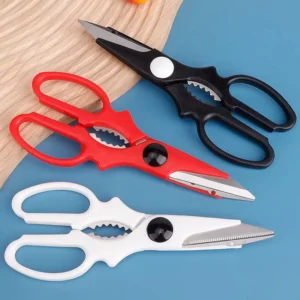Household Stainless Steel Kitchen Scissors Heavy duty Fish Chicken Bone Cutters Multi purpose sharp Shears Cutting Meat Barbecue