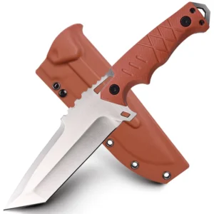 Hunting Knives Steel Made Outdoor Camping Knife for Self Defense Nylon Sheath