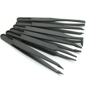 IC CHIP Tweezer 6pcs Anti static Electronic Tweezer Kit ESD Plastic Forceps PCB Repair Hand Tools Set