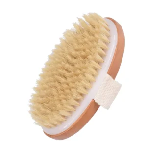 IN STOCK Bamboo Dry Skin Body Brush Boar Bristles Bath Brush