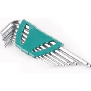ISO9001 Standard 3in Hardware 1.5-8mm 70lb-In L Type Hex Key Set Stainless Steel