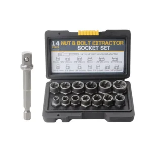Impact Bolt Nut Remover Set 13 Pieces Nut Extractor Socket Bolt Remover Tool Set