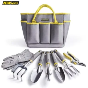 Indoor Garden Tool Set with Aluminium Hand Tools Trowel Spade Rake Pruner Sprayer