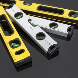 Industrial Aluminum Alloy Magnetic Level Ruler with 5mm Accuracy 0-5m Measurement Range Customizable Logo