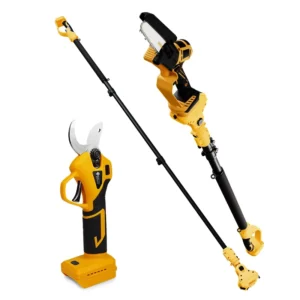 Industrial Brushless 20V Battery Chain Saw Pruner Cordless Scissors Reach Extension Pole Garden Pruner