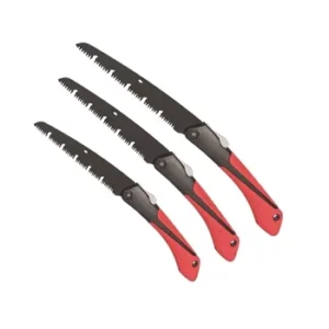 Industrial DIY Folding Saw with Soft Grip Handle 65Mn Steel Blade for Wood Garden Use