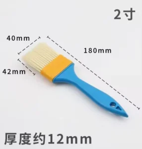 Industrial DIY Grade Blue 1″-4″ Paint Brush Set Plastic Handle Synthetic Fiber Bristle OEM Customizable Wall Paint Brushes