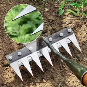 Industrial Gardening Manual Rake with 5 6 7 8 Teeth Customizable OEM Support for DIY Projects