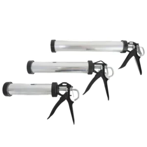 Industrial Grade 12 Inch Aluminum Cartridge Tube 590ml Manual Sausage Caulking Gun Silicone Sealant Handle OEM Construction