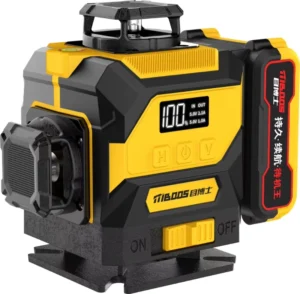 Industrial Grade 16 Line Yellow Laser Level 360 Self-Leveling Tool with High Visibility 1mm Accuracy 20m Range