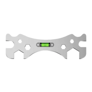 Industrial Grade Adjustable Multifunctional Stainless Steel Bathroom Wrench Thickened CRV Chrome Finish Artifact Level Metric