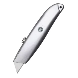 Industrial Grade Aluminum Alloy Utility Knife with Carbon Steel Blade for Construction Carpentry DIY Projects