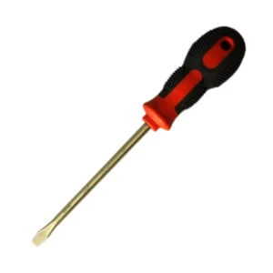 Industrial Grade Chrome Slotted Screwdriver with Plastic Handle Customizable OEM Support for DIY