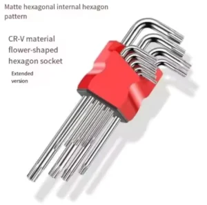 Industrial Grade DIY Matte Finish Chrome Vanadium Steel Torx Hex Key Wrench OEM