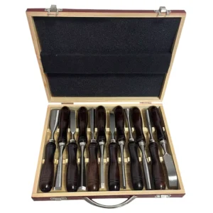 Industrial Grade DIY Wood Carving Tool Set 60 CRV Steel Hand Carving Kit with 60 CRV Steel Chisels Knife Punches for Carving
