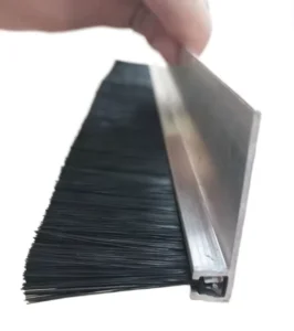 Industrial Grade F Holder Doors Accessories with Nylon Bristle Seal Strip Brush Customizable OEM Steel Wire Brush