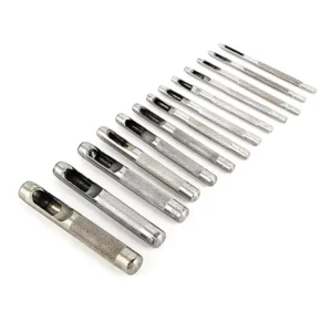 Industrial Grade Hollow Punch Set Leather Belt Punching Mold Round Punch with Oil Customizable
