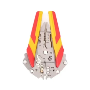 Industrial Grade Long Nose Pliers 6 in 1 Multi Function Wire Stripper Cutter Crimper Tool with Non Slip Handle
