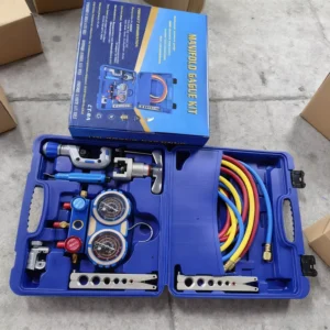 Industrial Grade Manifold Gauge Set Multifunctional Flaring Tool Kit Aluminum Alloy Air Conditioning Refrigeration Repair Tools