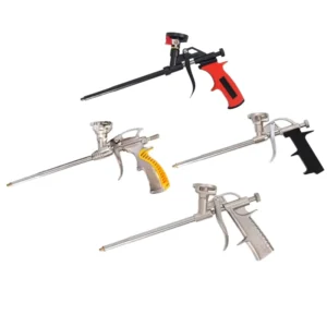 Industrial Grade Manual Foam Glue Gun Full Metal Construction Smooth Rod Plunger 18 1 Thrust Ratio Polyurethane Caulking