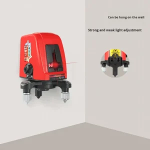 Industrial Grade Mini 2 Line High Precision DC Powered 5 Dot Portable Infrared Laser Level for Strong Light