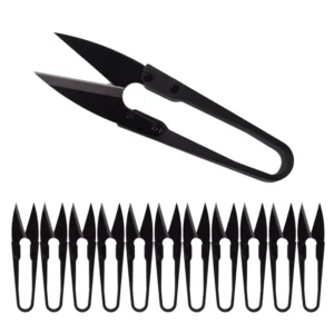 Industrial Grade Mini Black Stainless Steel Tailor Scissor and Bonsai Pruner Smooth Edge for Sewing and Gardening