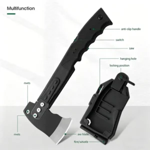Industrial Grade Outdoor Survival Axe Small Hand Stainless Steel Camping Tactical Car Tool Firefighting DIY Projects