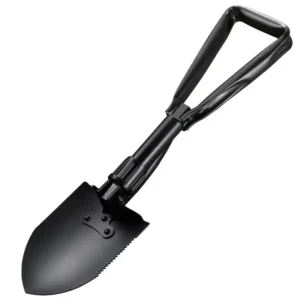 Industrial Grade Portable Three Folding Triangle Sapper Shovel Small Size Outdoor Fishing Spade Multifunctional